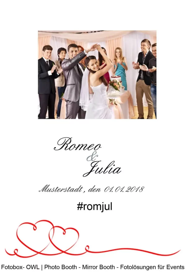 hastag print hochzeit