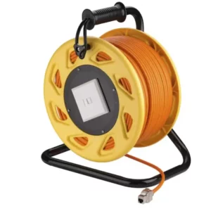 Netzwerk Kabeltrommel 50m Outdoor CAT 7A Kabel RJ45 Keystone Buchse