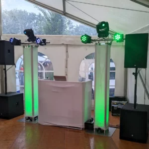 DJ für Jubiläum von einem Sportverein in Bad Oeynhausen. Deluxe Lichtset und PA für 250 Personen