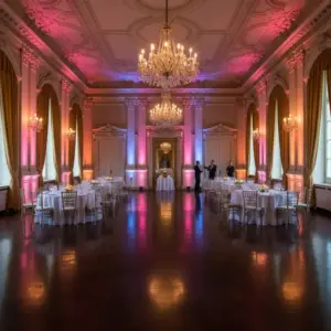 8er Set ETEC Akku LED Par Scheinwerfer E412 mit 4x12W RGBWA+UV Wireless DMX