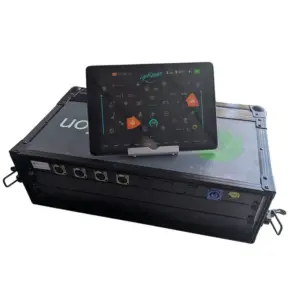 iPad mit "Light Rider" Software , Art.Net node und zubehör