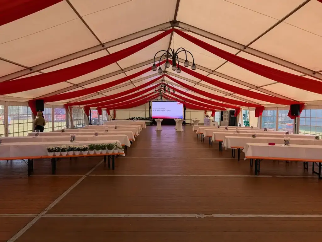 audio technik und led wall für firmenjubiläum in minden