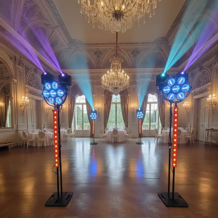 Partylichter für Hochzeit / Gala Retro Vintage Quattro