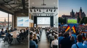 Triptychon Medientechnik Beckum: Professionelle Projektionen für Industrie-Events, Seminare und Public Viewing.