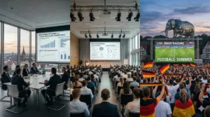 Triptychon Medientechnik Hamm: Professionelle Projektionen für Firmen-Events am Maximilianpark, Seminare und Public Viewing.