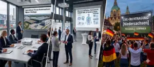 Professionelle Beamer-Vermietung in Niedersachsen für die Messe Hannover, Universitätssymposien in Göttingen und Public Viewing Events.