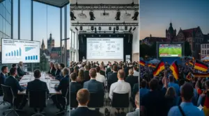 Triptychon Medientechnik Werl: Professionelle Projektionen für Firmenevents, Seminare in der Stadthalle und Public Viewing im Kurpark.