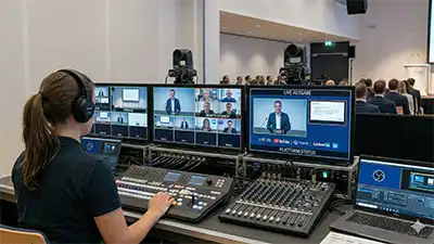Mobile Videoregie für Hybrid-Events und Livestreams in Osnabrück von PvD Events.