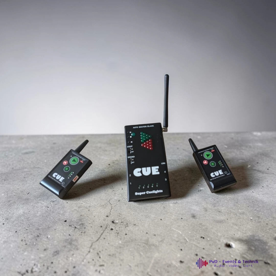 Professionelles Super Cuelights Set mit zwei Fernbedienungen für Präsentationen, abholbereit in Kirchlengern.